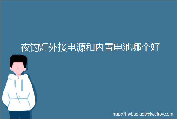 夜钓灯外接电源和内置电池哪个好